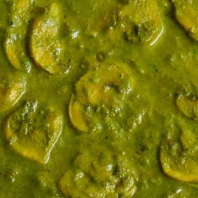 Palak Mushroom.