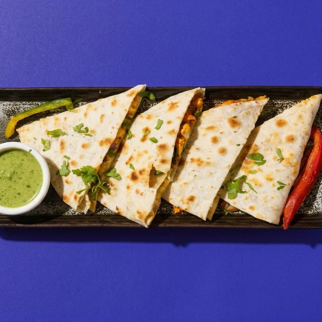 Paneer Tikka Quesadilla.