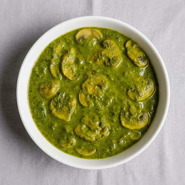 Palak Mushroom.