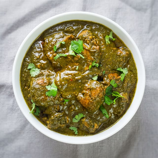Palak Chicken.