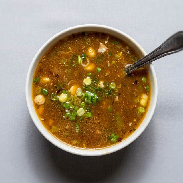 Chicken Hot & Sour Soup.
